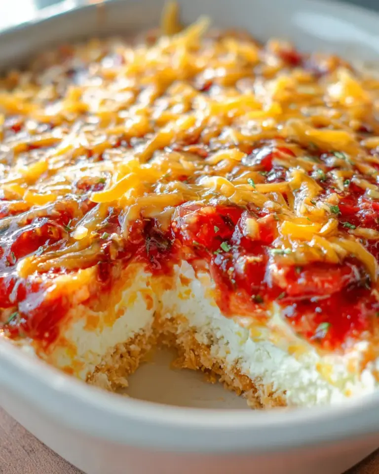 Layered Cream Cheese and Salsa Dip