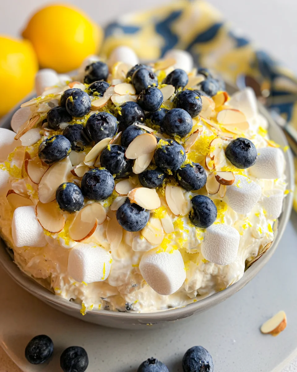 Lemon Blueberry Fluff Lemon