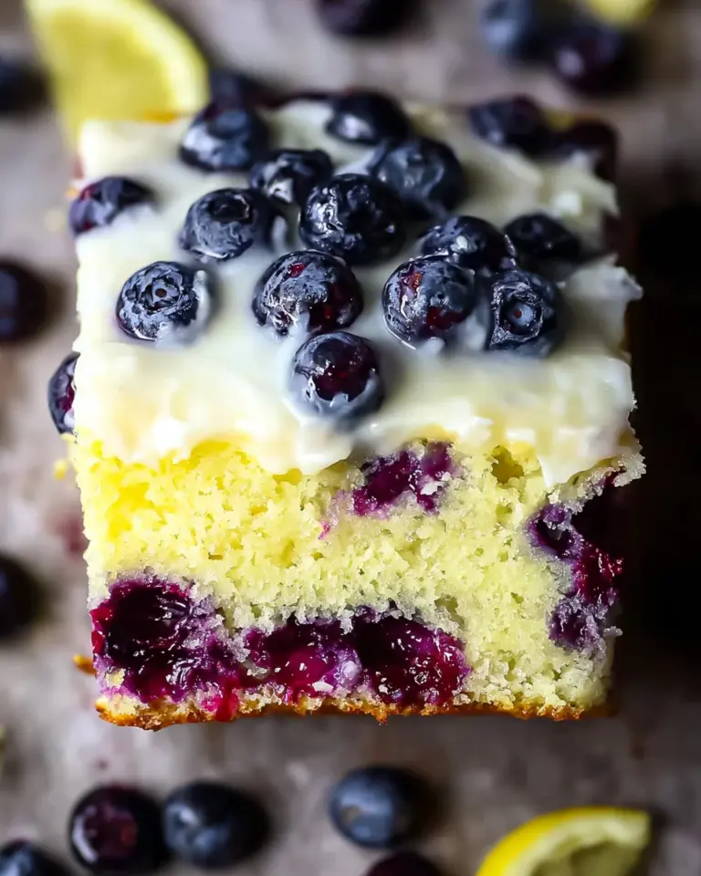 Lemon Blueberry Sheet Cake