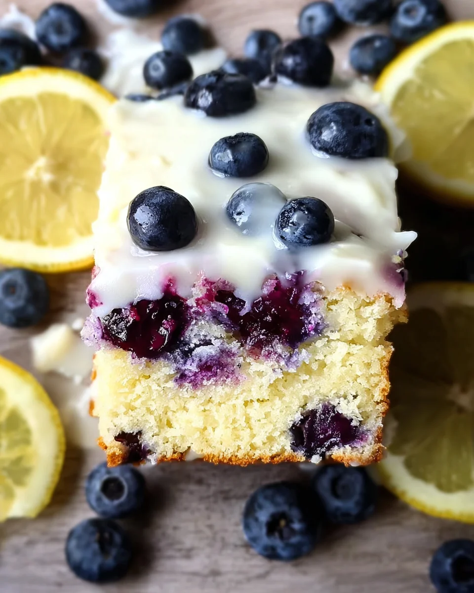 Lemon Blueberry Sheet Cake Lemon