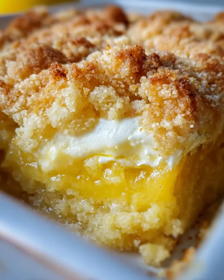 Lemon Cream Cheese Dump Cake Recipe