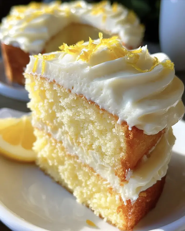 Lemon Velvet Cake with Lemon Cream Cheese Frosting