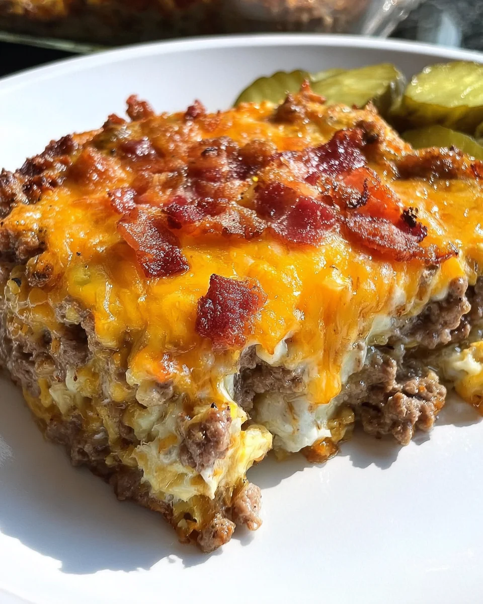 Low-Carb Bacon Cheeseburger Casserole Low-Carb Bacon Cheeseburger Casserole