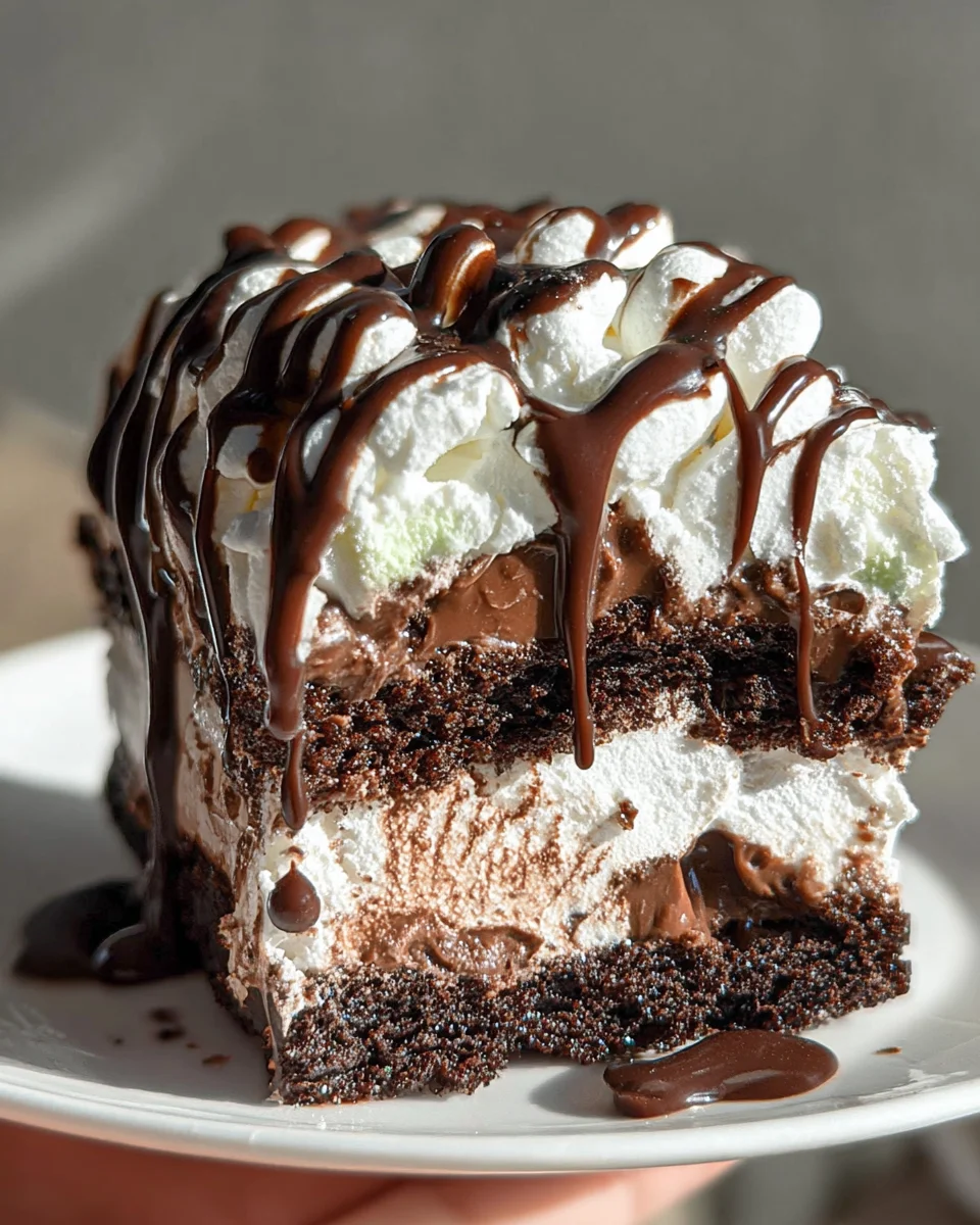 Marshmallow Chocolate Poke Cake Marshmallow