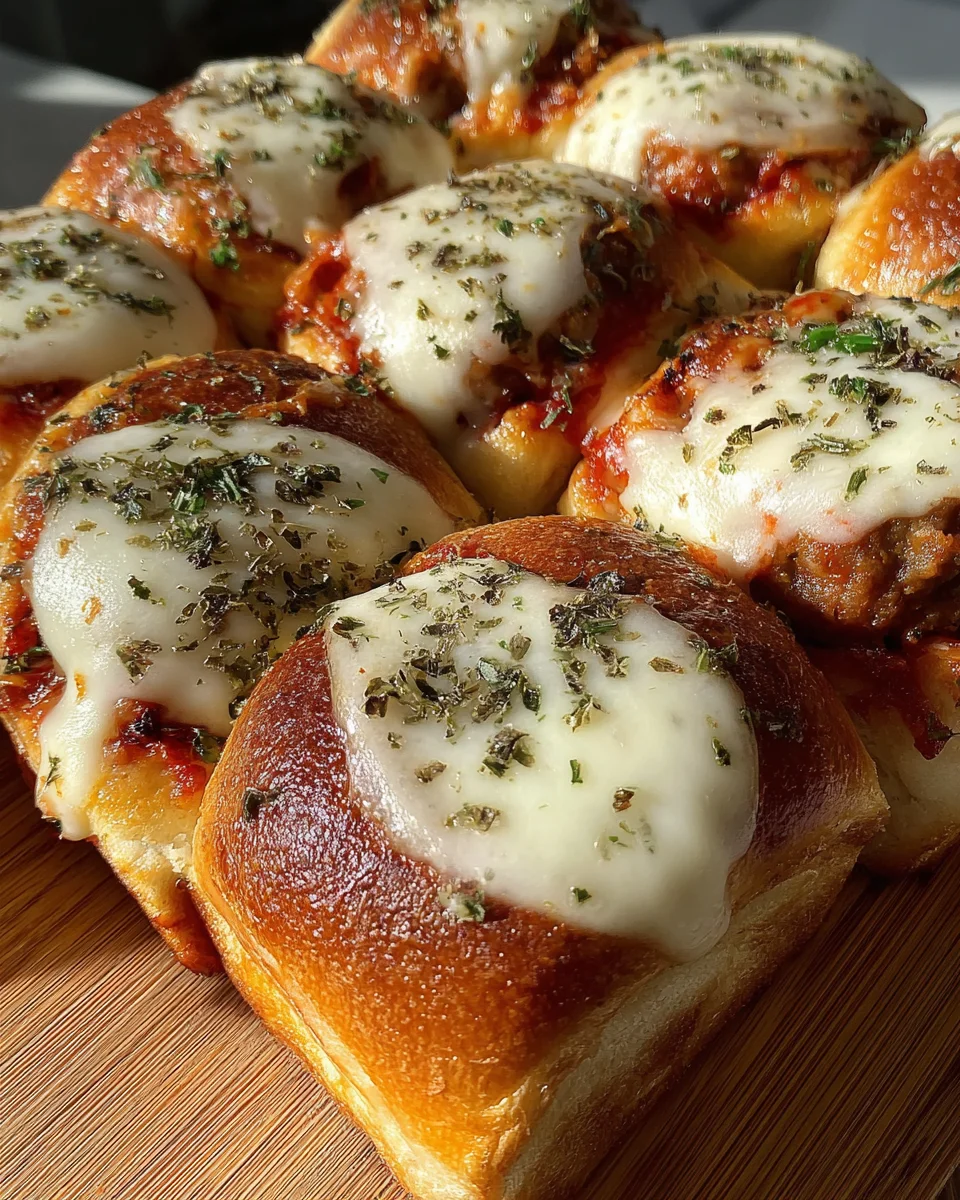 Meatball Parmesan Sliders Meatball