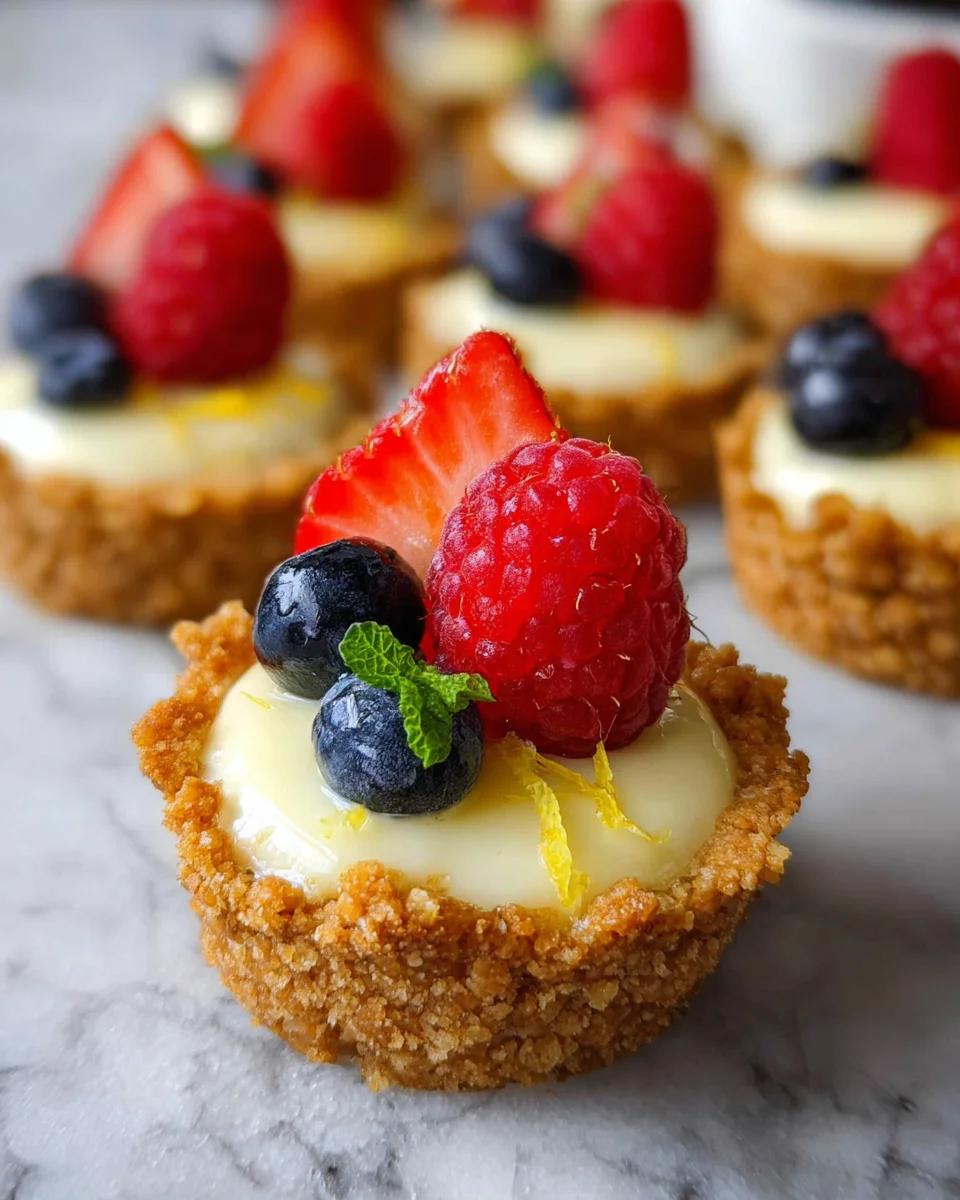 Mini Lemon Cheesecake Tarts Mini