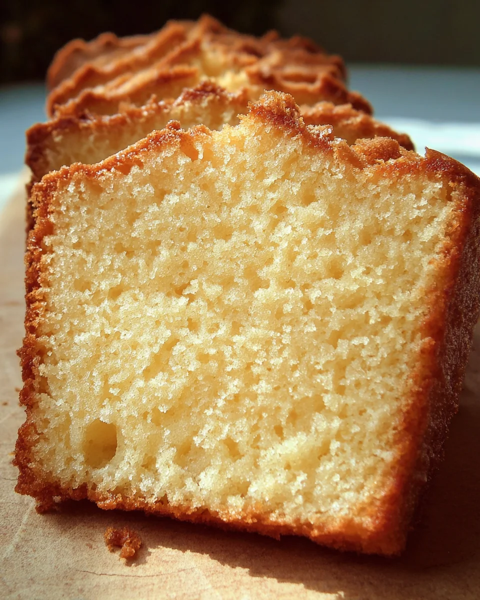 Moist Vanilla Pound Moist