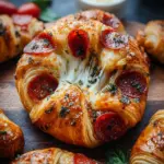Mozzarella Pepperoni Croissant Rolls
