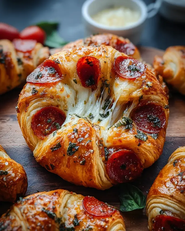 Mozzarella Pepperoni Croissant Rolls