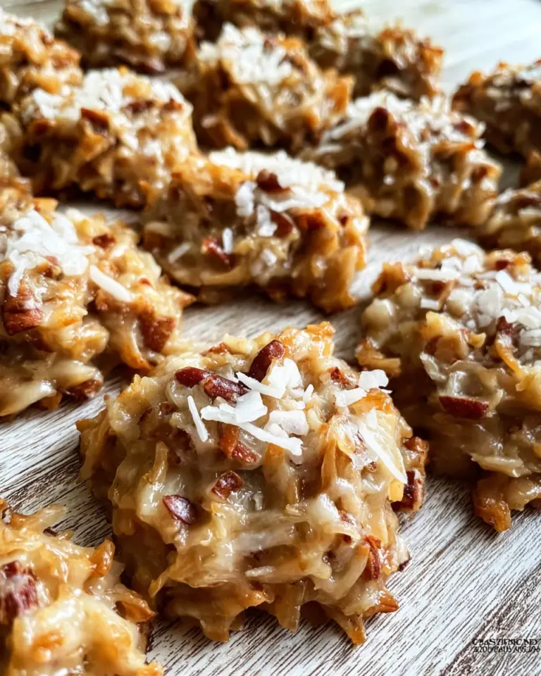 No-Bake Coconut Praline Cookies
