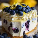 No-Bake Lemon dazzling Blueberry cream Cake No-Bake Lemon dazzling Blueberry cream Cake