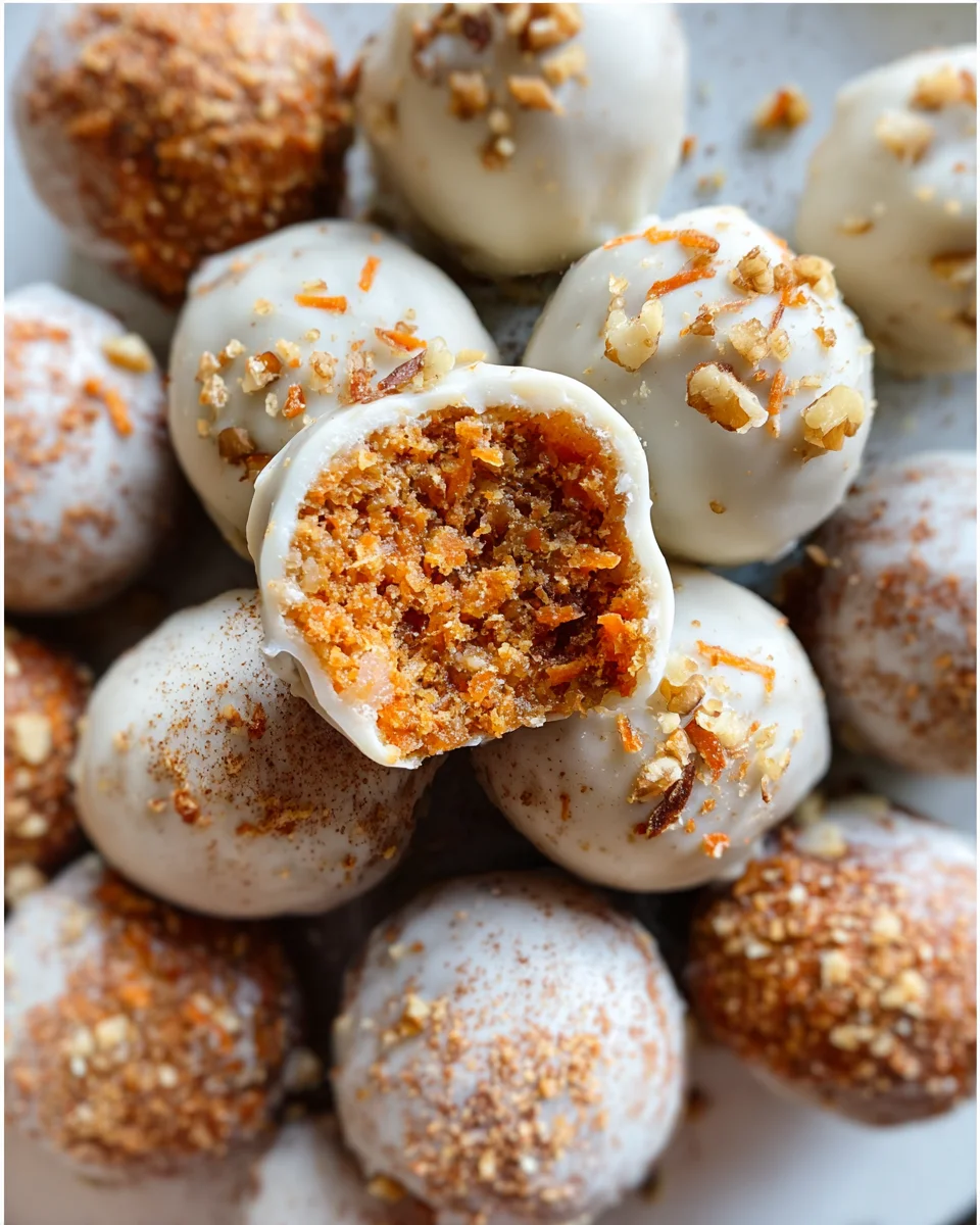 No Bake Carrot Cake Bites No