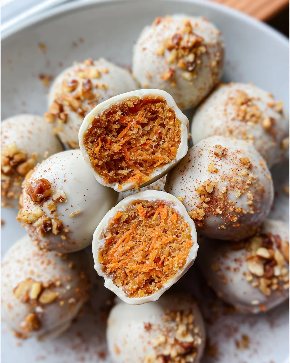 No Bake Carrot Cake Bites No
