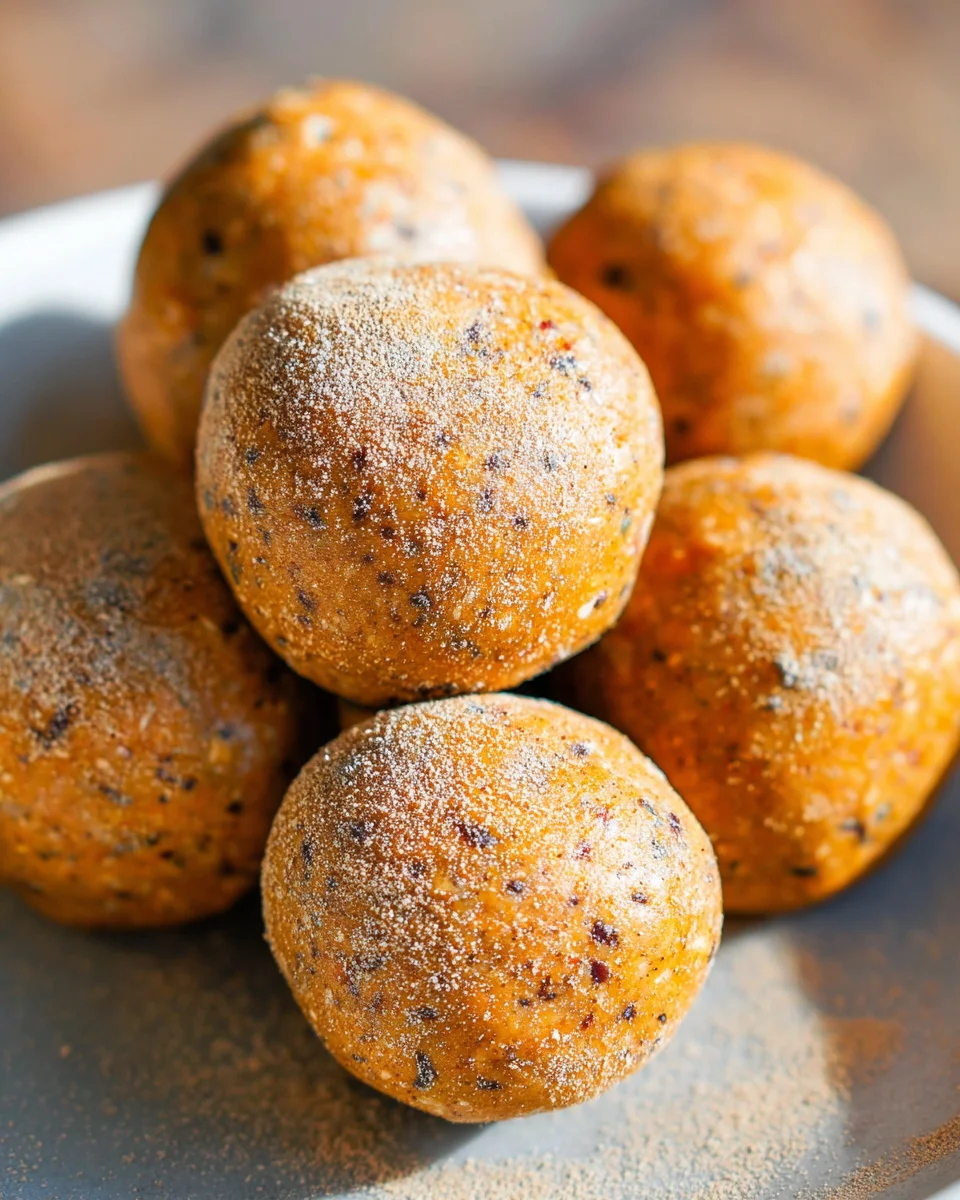 No Bake Healthy Pumpkin Pie Energy Balls No