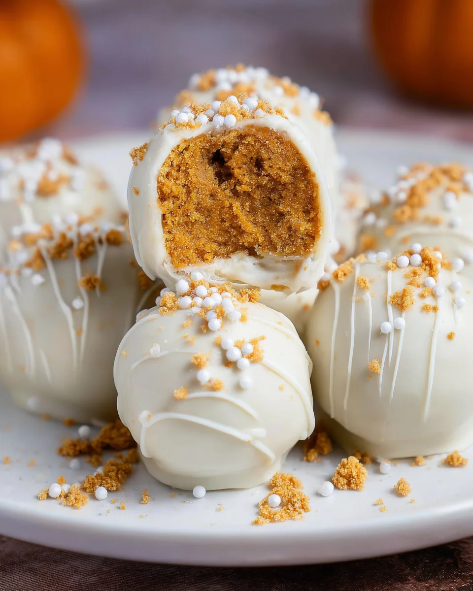 No Bake Pumpkin Balls No