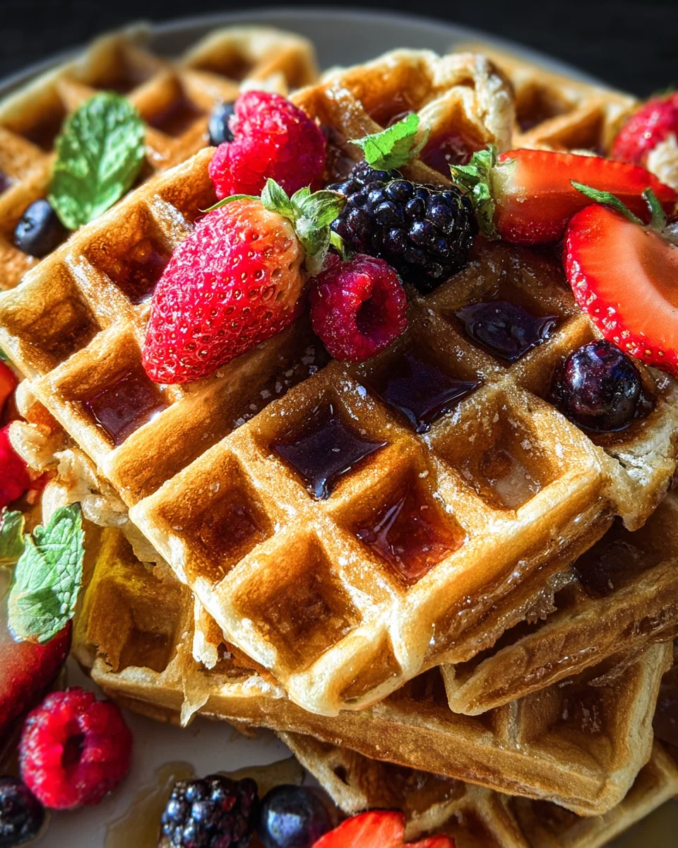 Oatmeal Cottage Cheese Waffles 13 Oatmeal