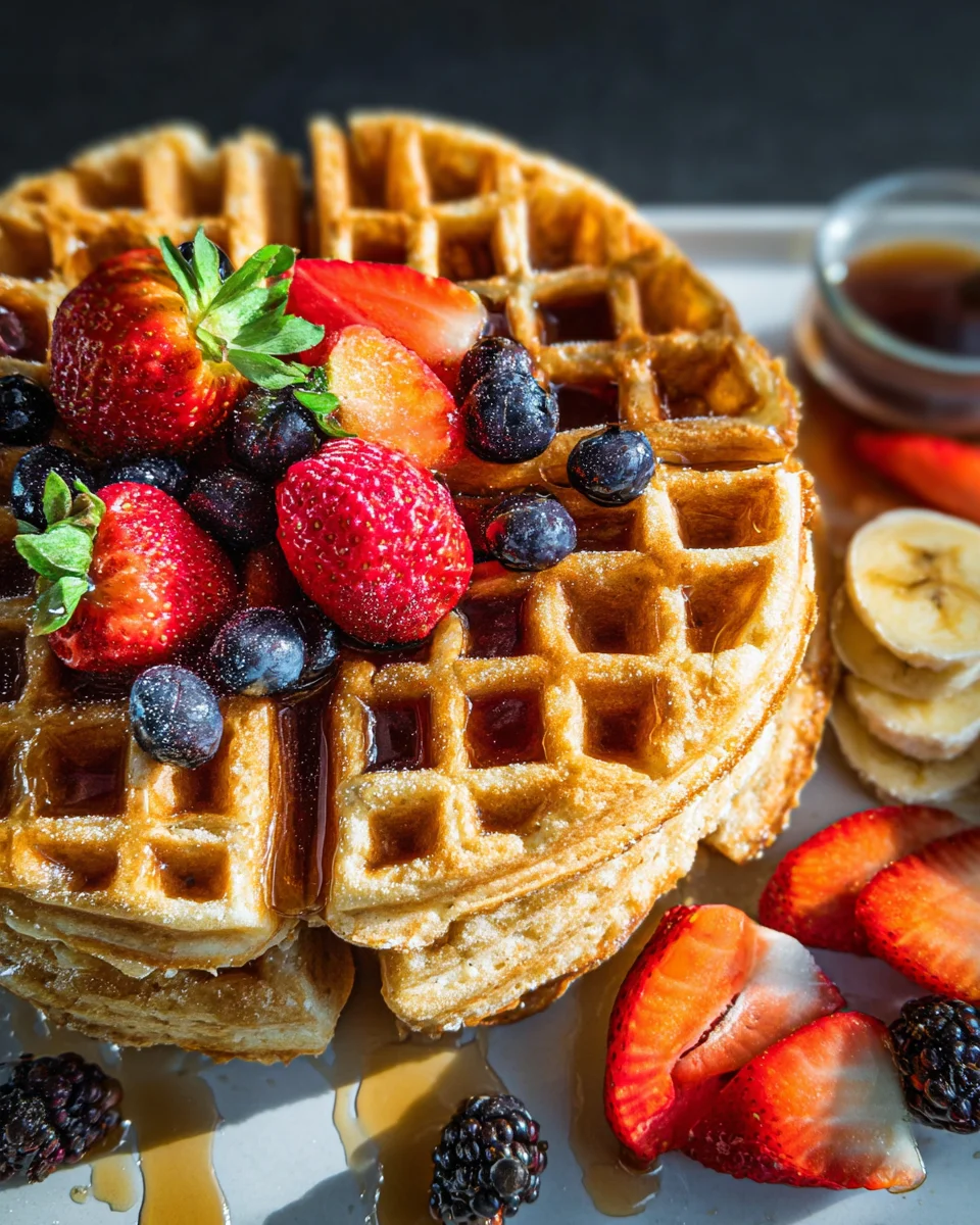 Oatmeal Cottage Cheese Waffles 14 Oatmeal