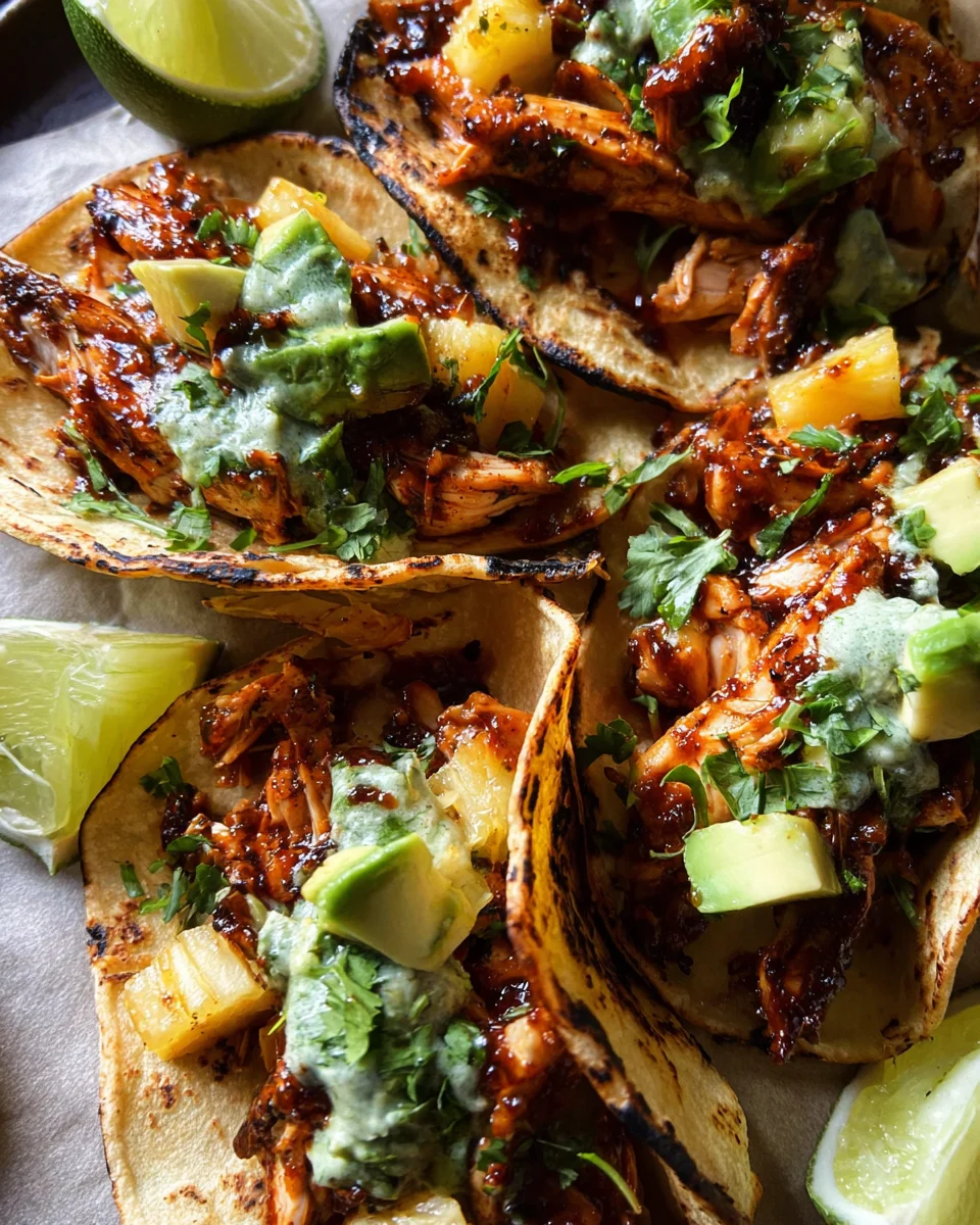 One Pan Chicken & Pineapple Tacos One