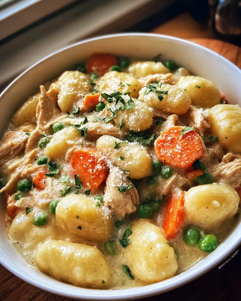 One Pot Gnocchi Chicken Pot Pie