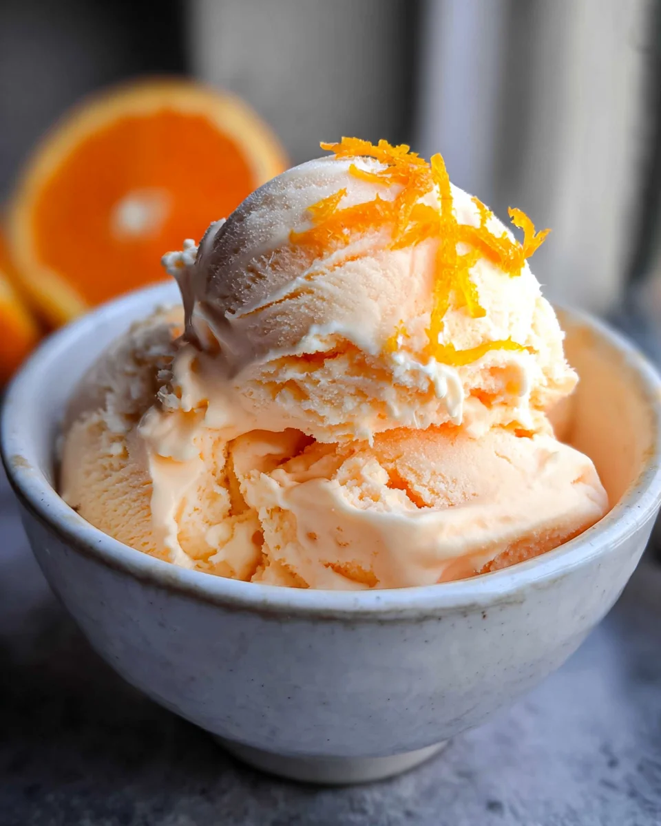 Orange Ice Cream Orange