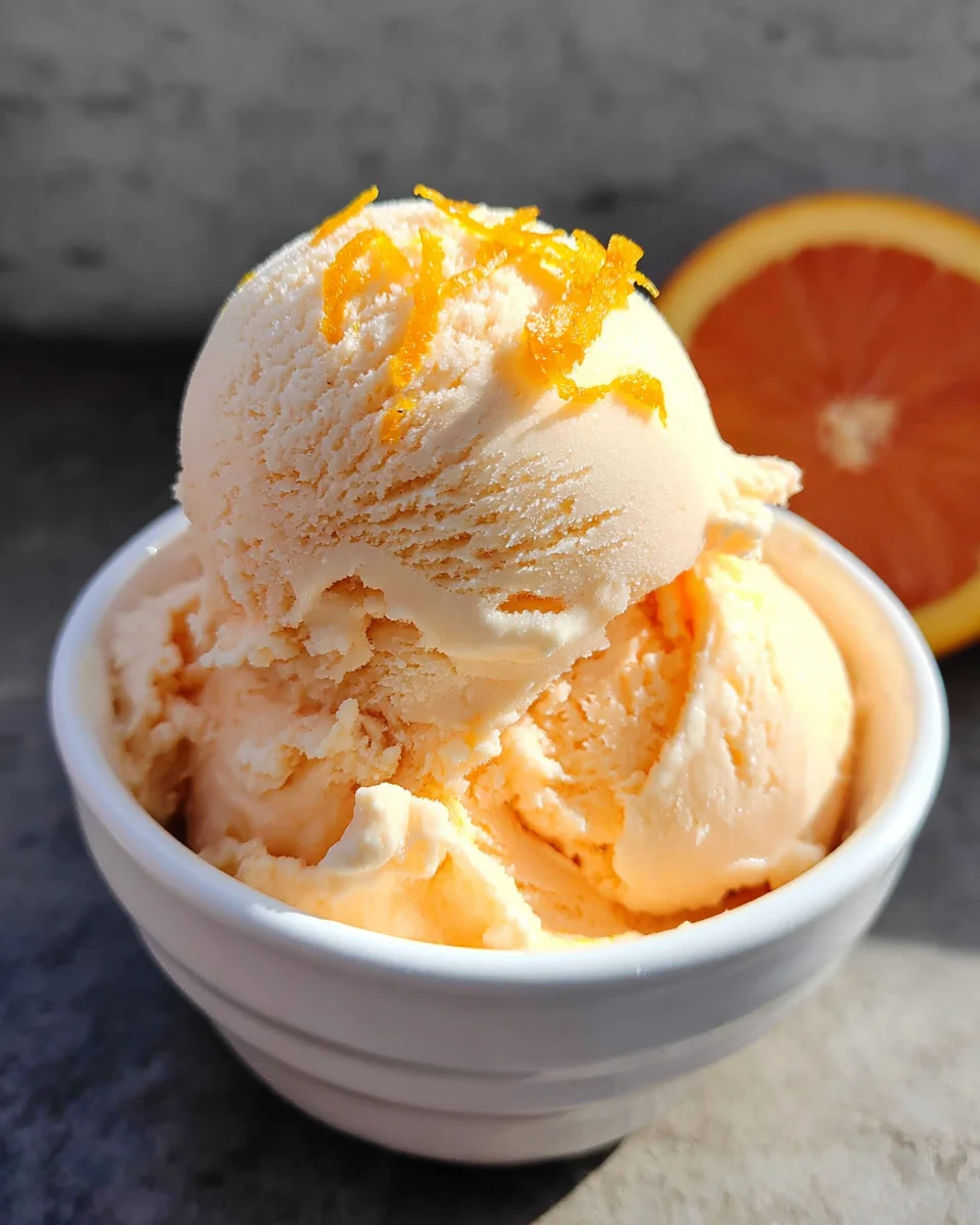 Orange Ice Cream Orange