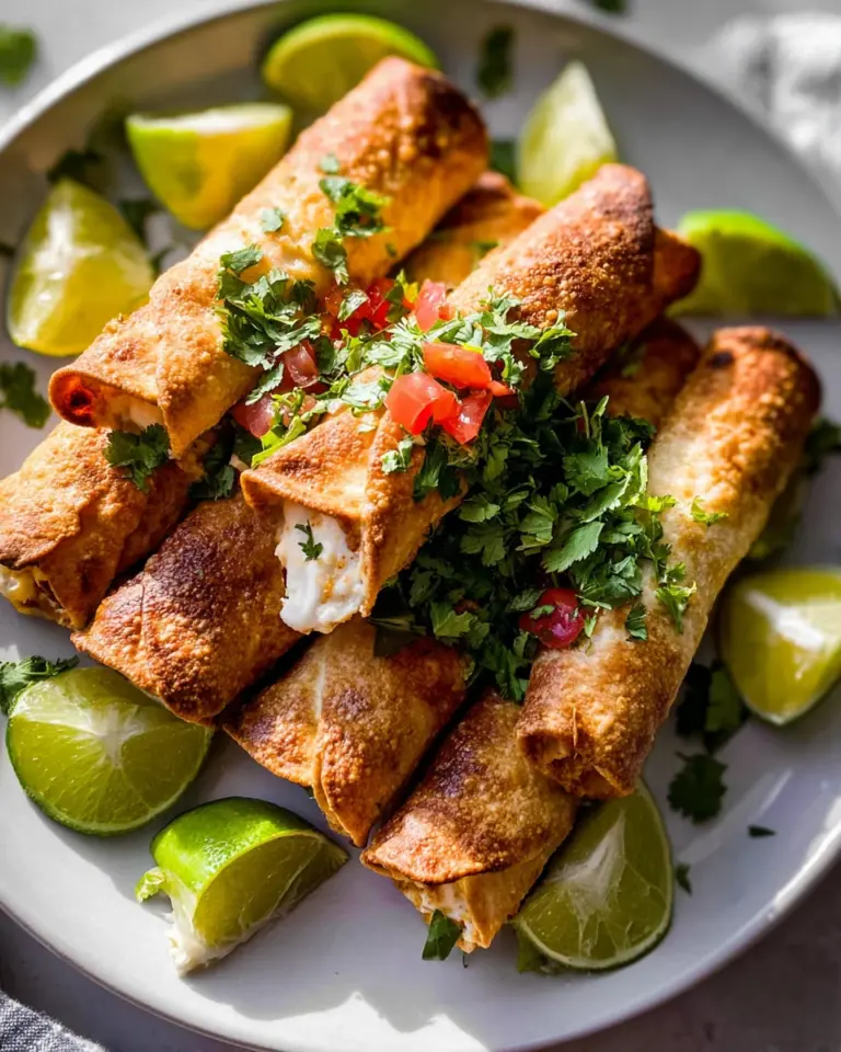 Oven Baked Chicken Taquitos Recipe