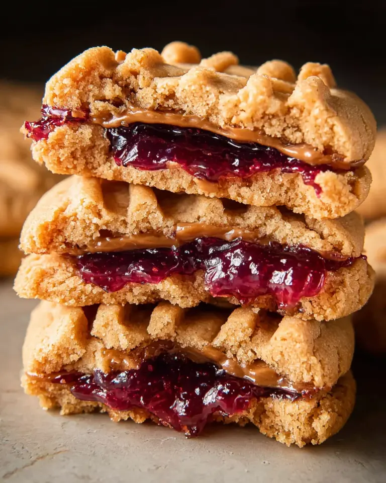 PB&J Stuffed Cookies
