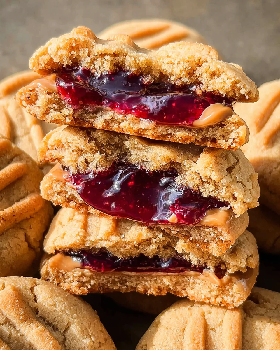 PB&J Stuffed Cookies PB&J