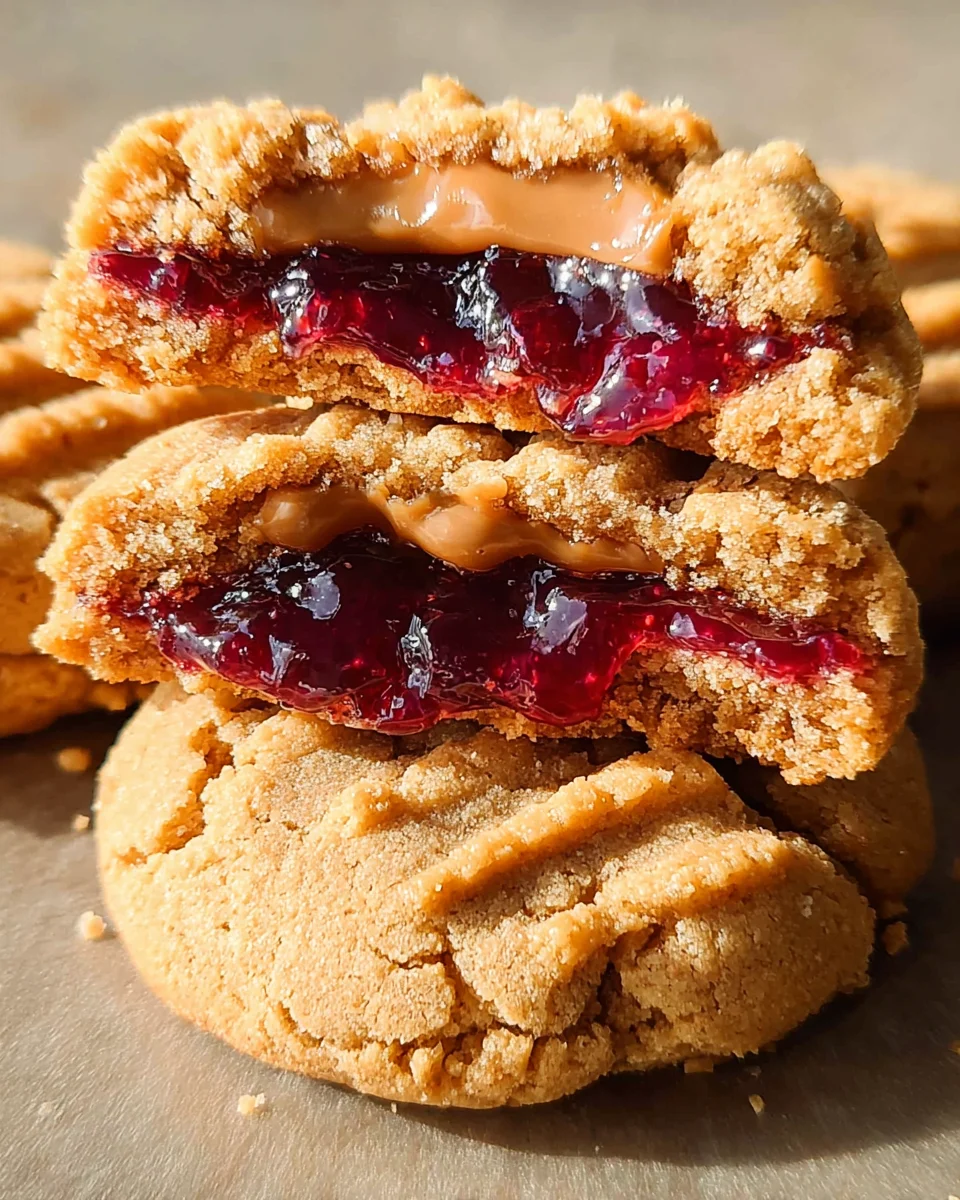 PB&J Stuffed Cookies PB&J