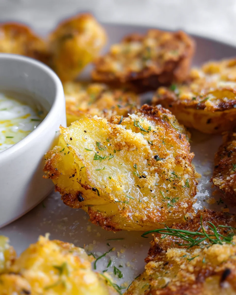 Parmesan Smashed Potatoes