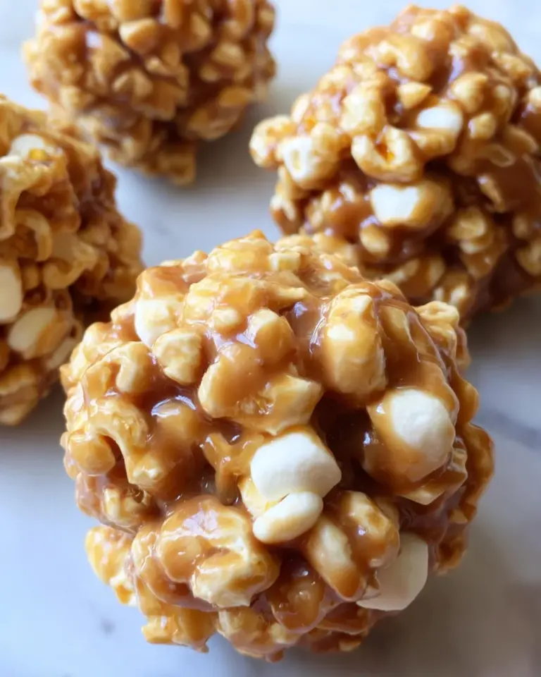 Peanut Butter Popcorn Balls