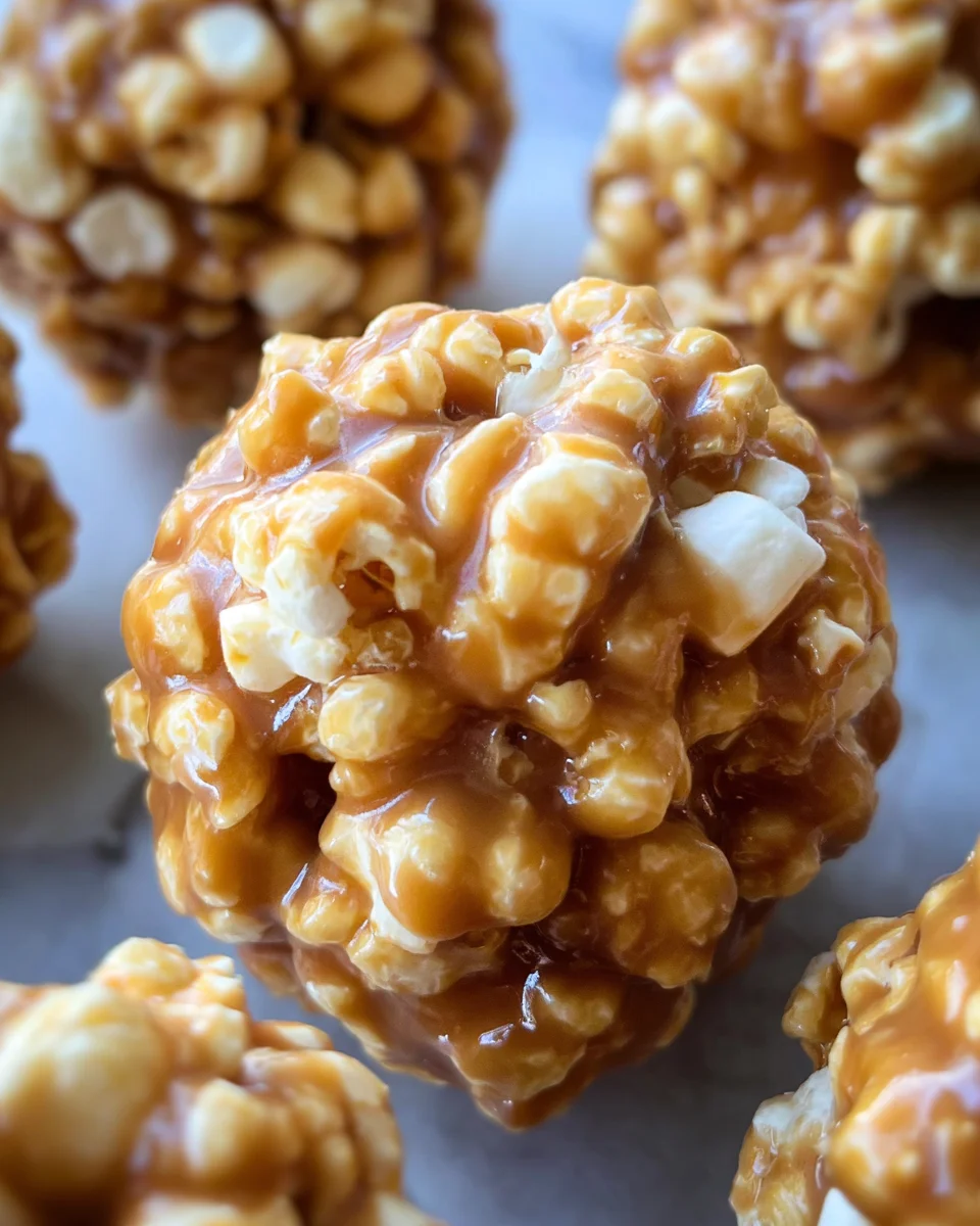 Peanut Butter Popcorn Balls Peanut