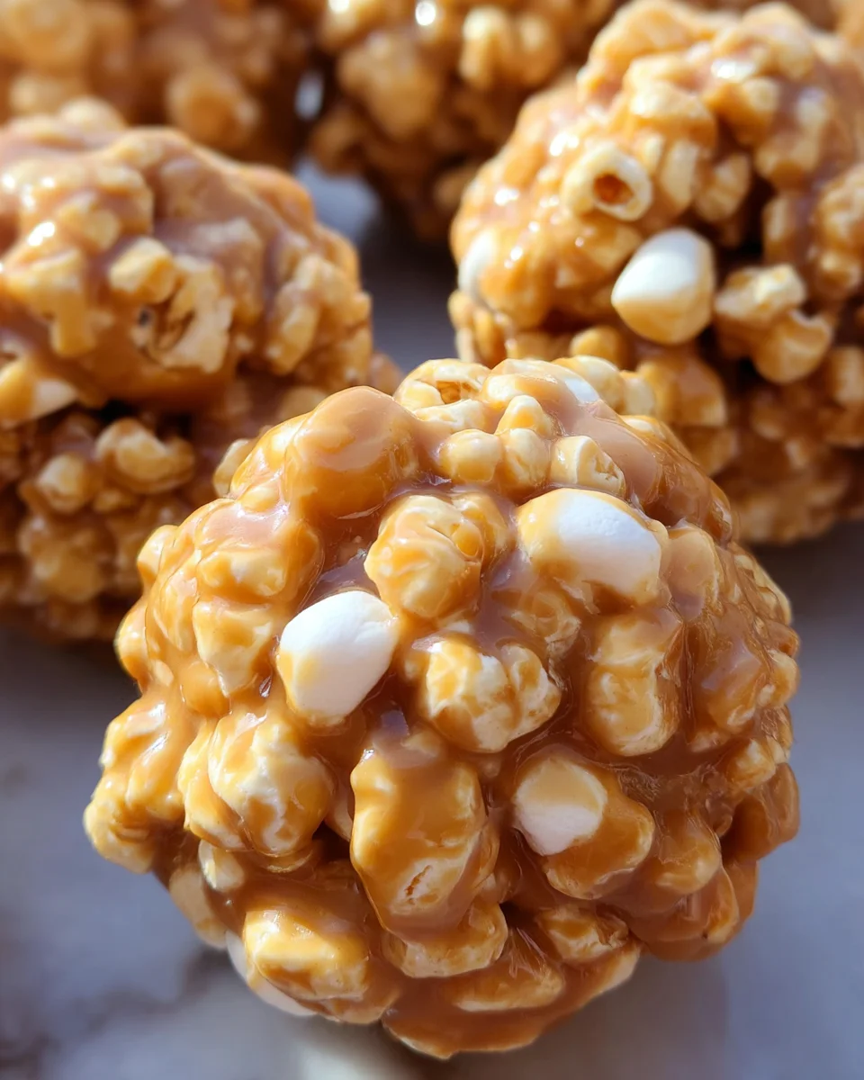 Peanut Butter Popcorn Balls Peanut