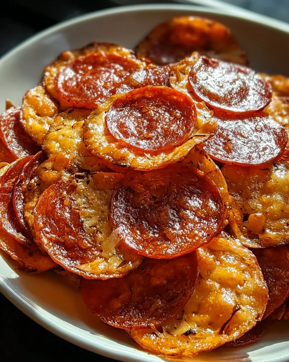 Pepperoni Cheese Crisps Pepperoni