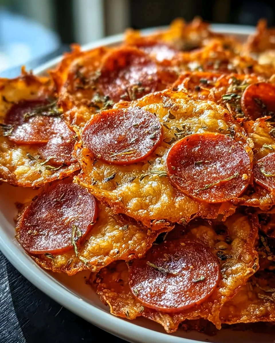 Pepperoni Cheese Crisps Pepperoni