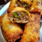 Philly Cheesesteak Egg Roll Philly Cheesesteak Egg Roll