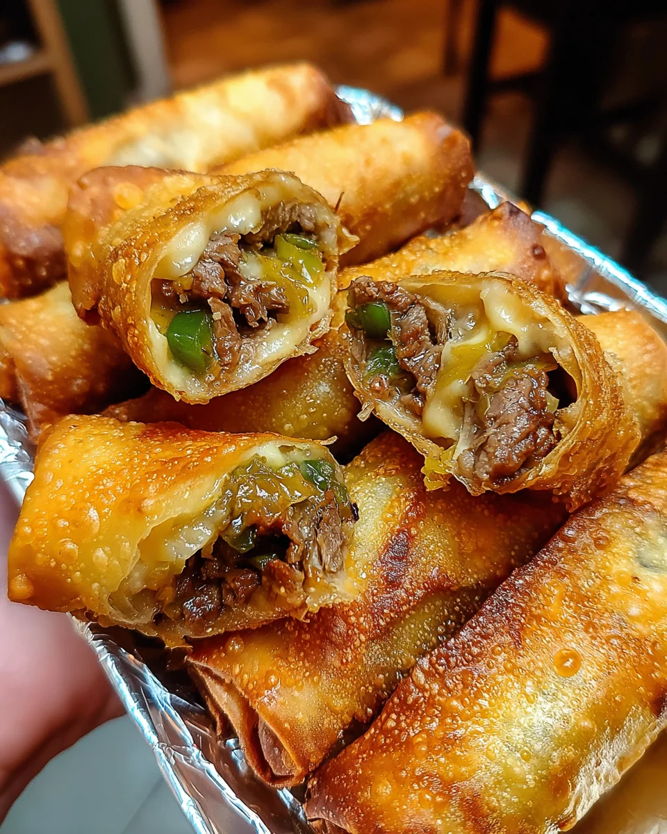 Philly Cheesesteak Egg Roll Philly