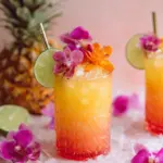 Pineapple Mango Rum Punch Recipe That is Almost too Pretty to Drink