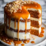 Pumpkin Cake with Cream Cheese Frosting and Salted Caramel Drizzle Pumpkin Cake with Cream Cheese Frosting and Salted Caramel Drizzle