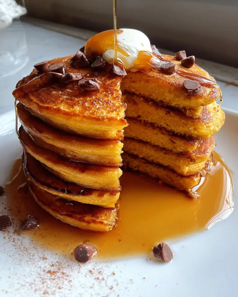 Pumpkin Cottage Cheese Pancakes
