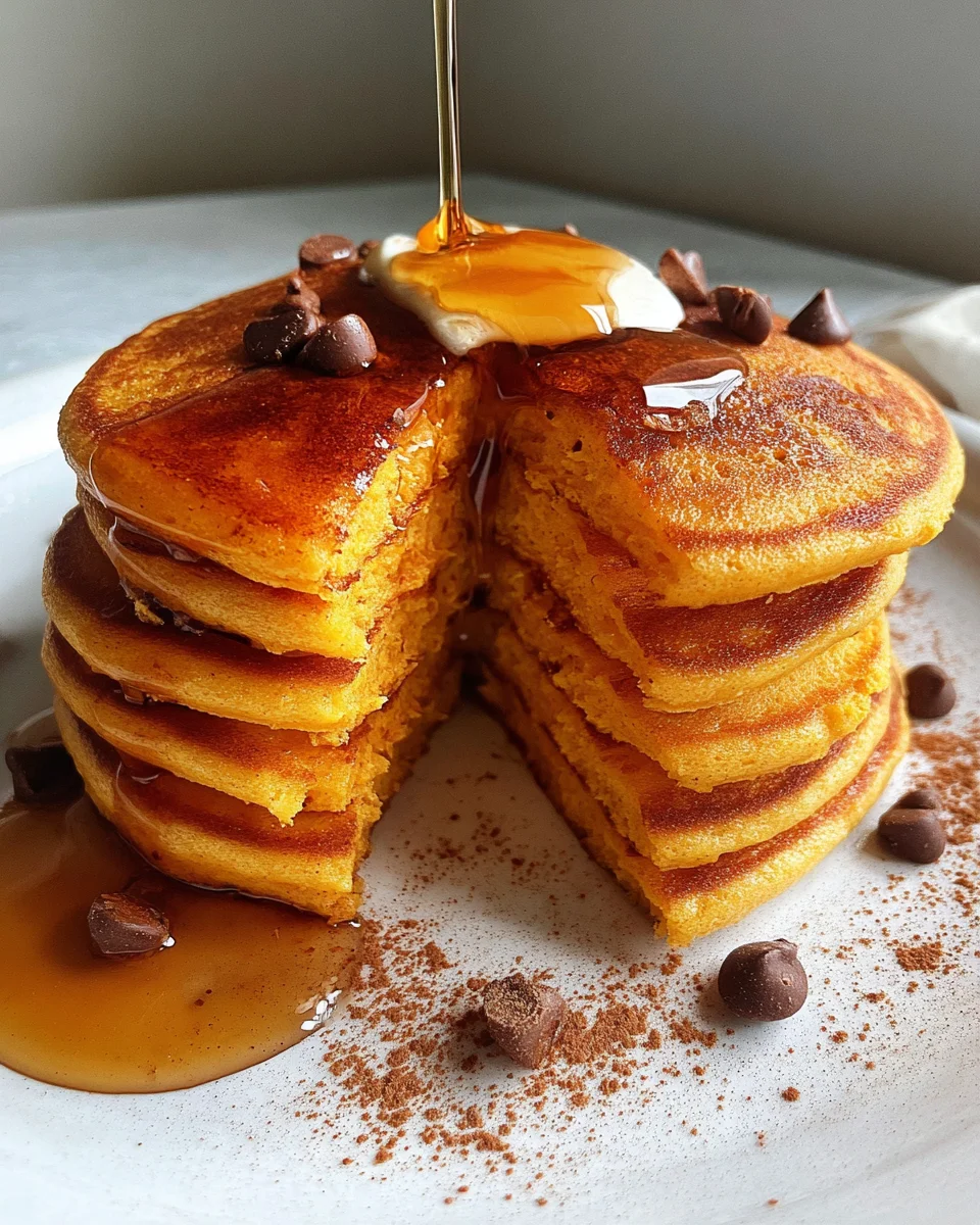Pumpkin Cottage Cheese Pancakes Pumpkin