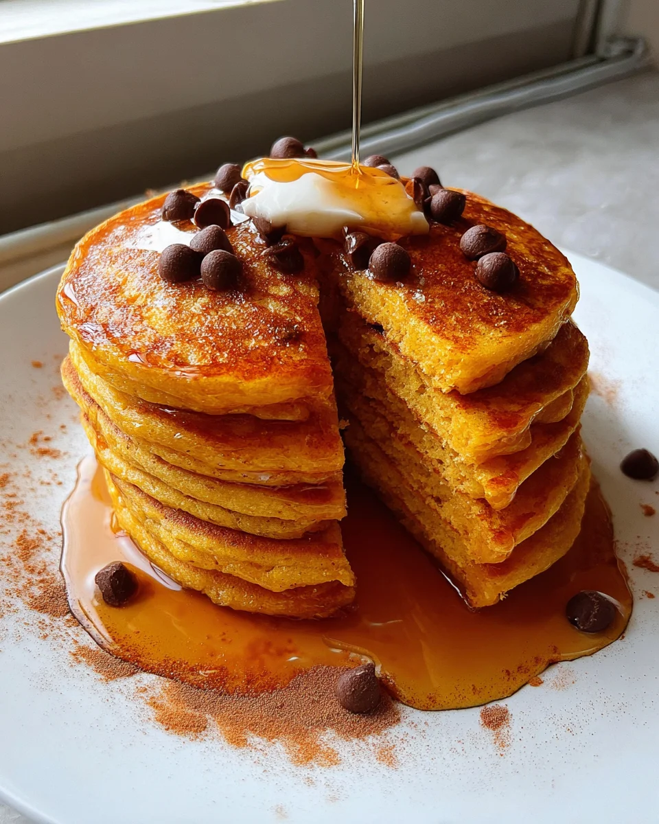 Pumpkin Cottage Cheese Pancakes Pumpkin