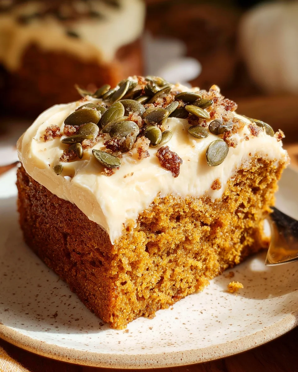Pumpkin Spice Cake with Brown Sugar Cream Cheese Frosting Pumpkin