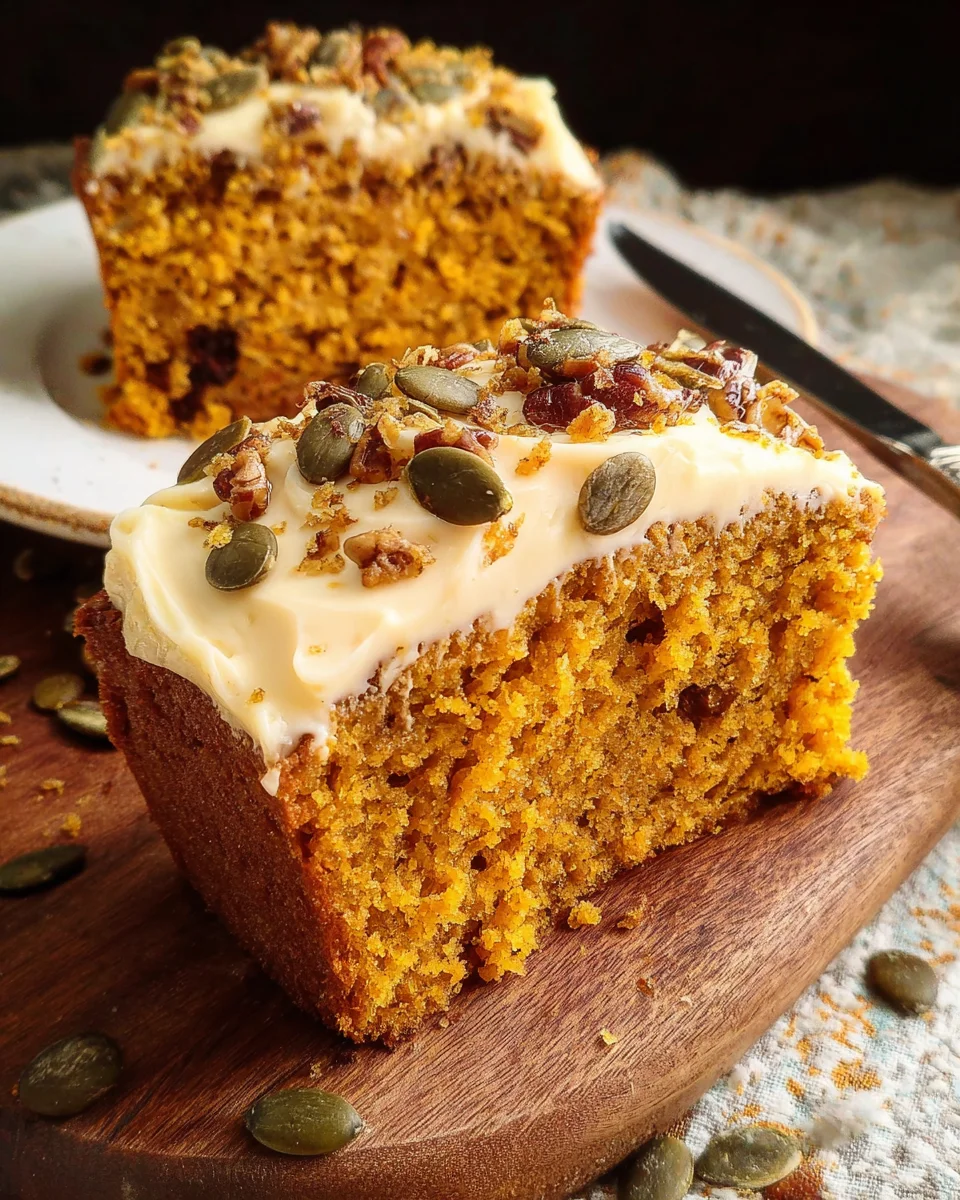 Pumpkin Spice Cake with Brown Sugar Cream Cheese Frosting Pumpkin