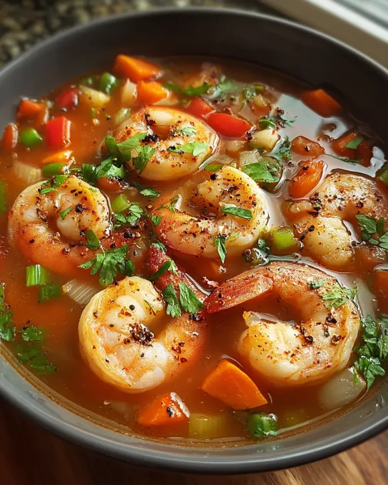 Quick and Spicy Shrimp Soup