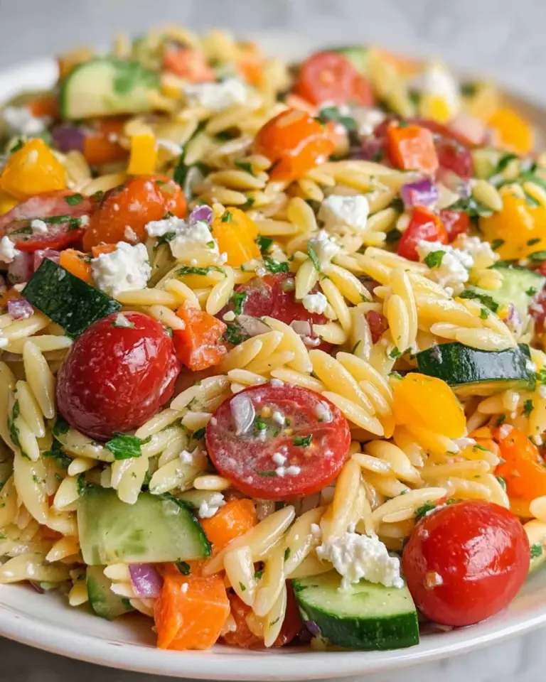 Rainbow Orzo Salad