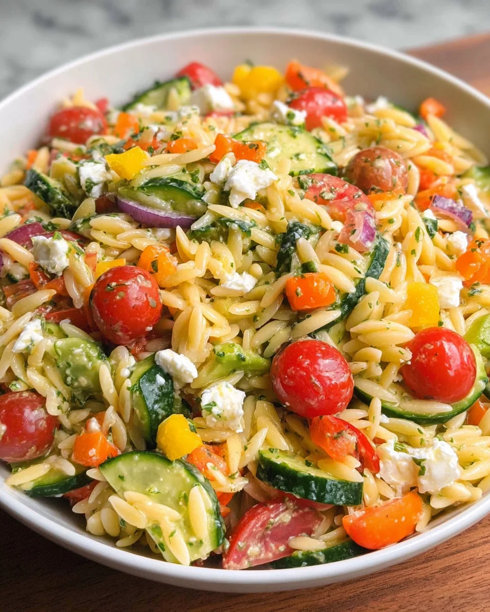 Rainbow Orzo Salad Rainbow