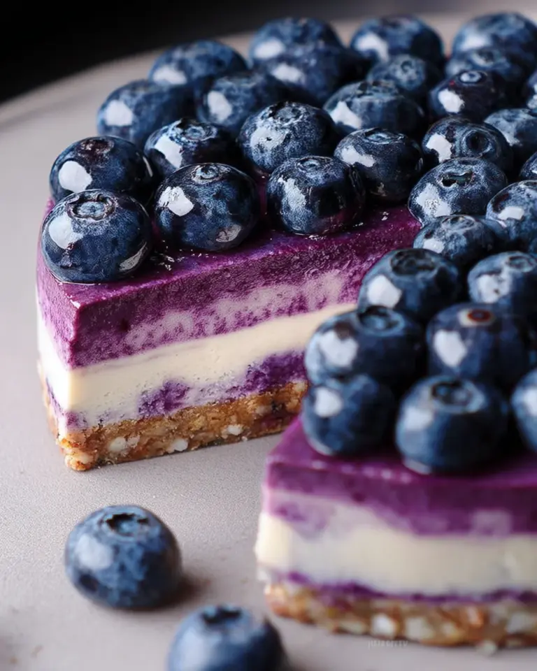 Raw Vegan Blueberry Cheesecake