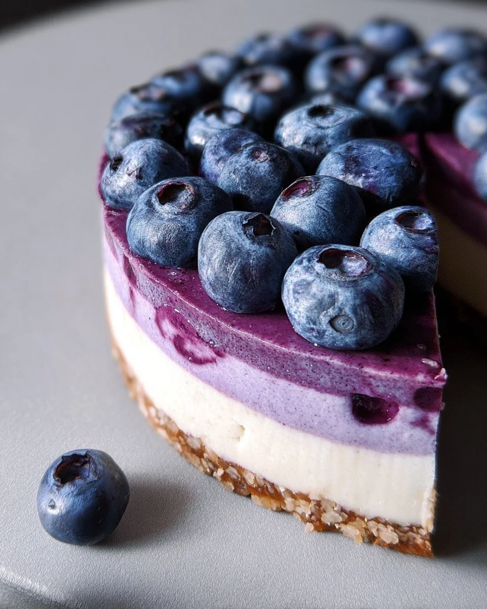 Raw Vegan Blueberry Cheesecake Raw