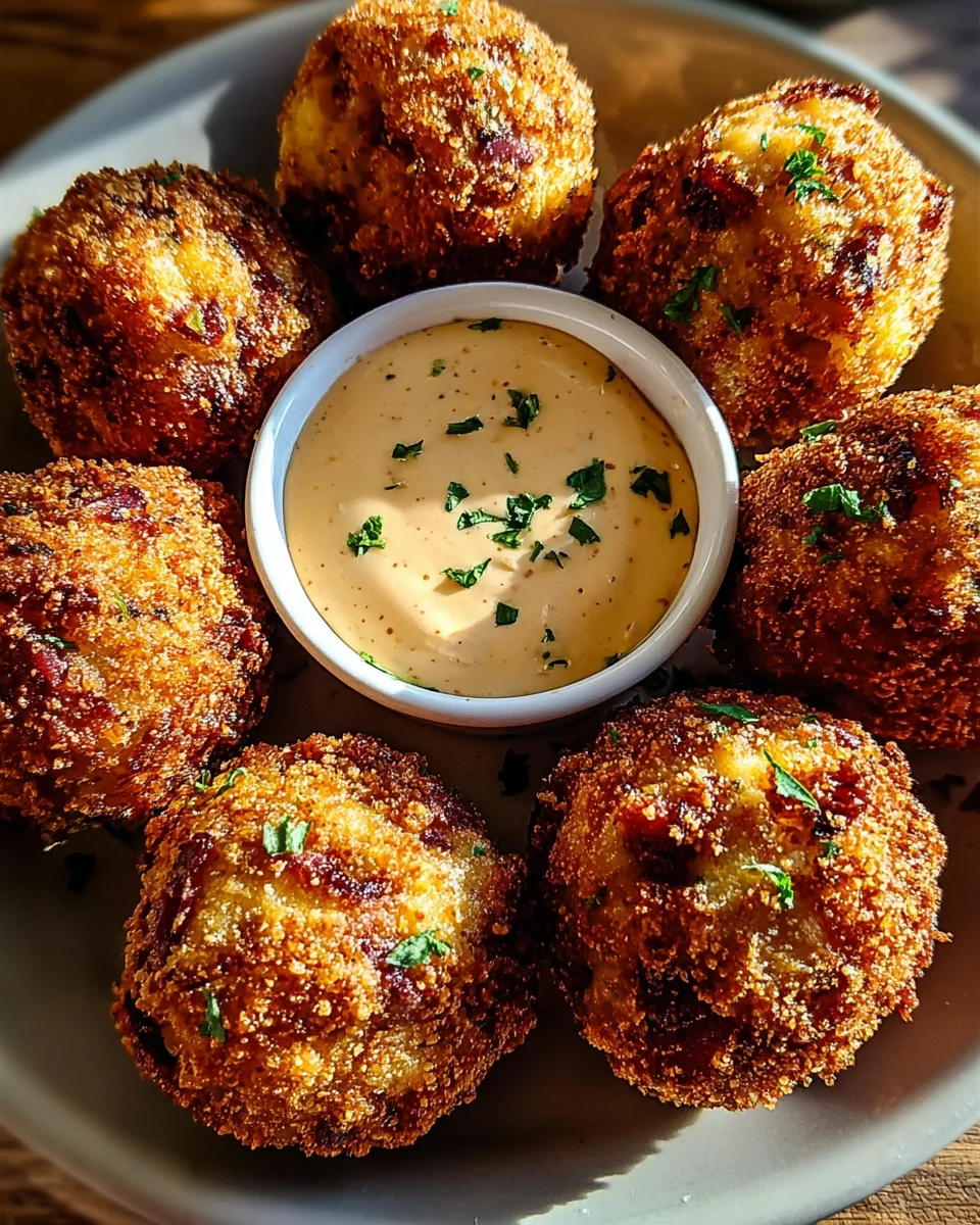 Reuben Balls with Spicy Thousand Island Dipping Sauce Reuben